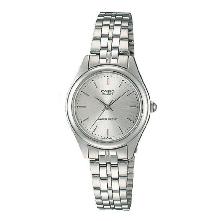 Casio Standard นาฬิกาข้อมือผู้หญิง สายสแตนเลส รุ่น LTP-1129,LTP-1129A,LTP-1129A-7A - สีเงิน