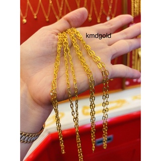KMDGold สร้อยคอทองคำแท้ 96.5% 1สลึง ลายโซ่ฝรั่ง สินค้าทองแท้ พร้อมใบรับประกัน