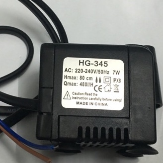 สีดําของแท้ 7W SELF-OFF STEAM FAN PUMP - 7W Aquarium Pump 3 MONTHS INNOVATION DEFECTS