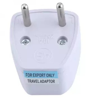 Universal UK AU US to EU EURO Travel Power Plug Socket Adapter(ขาไทยกลม)