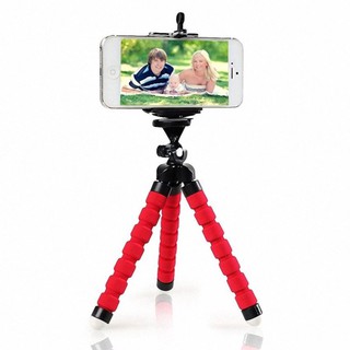 ﻿ขาตั้งกล้องหนวดปลาหมึก Flexible Octopus Tripod ขนาดเล็ก  Free Mobile phone clip