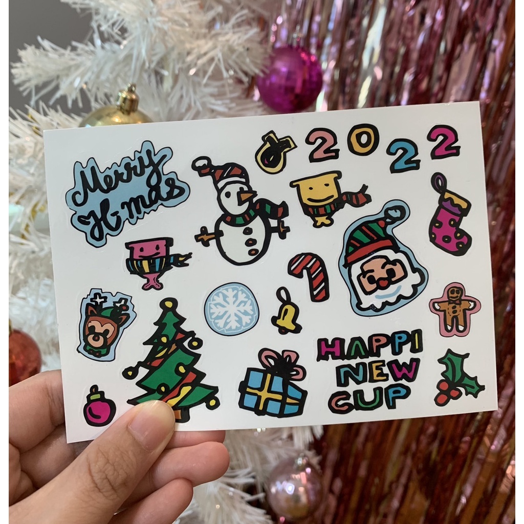 Happi Sticker Christmas 2021 - happicup - ThaiPick