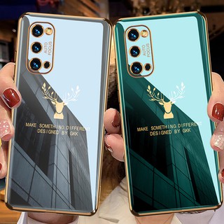 เคส OPPO A52 A92 A53 A53s A33 A32 A91 F15 เคสนิ่ม ป้องกันกล้อง ชุบหรูหรา OPPO Reno 5 6 Pro 3 5K เคส