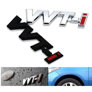ราคาต่อ 1 ชิ้นโลโก้ ติดด้านข้าง วีวีทีไอ โตโยต้า  Size: 7.3cm * 1.8cm VVT-I Sticker logo  For TOYOTA CAMRY YARIS COROLLA