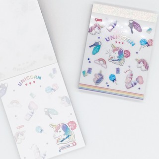 สมุดโน้ตเล่มเล็ก/สมุดฉีก ลายยูนิคอร์น Unicorn Notebook/ Notepad Stationery Office School