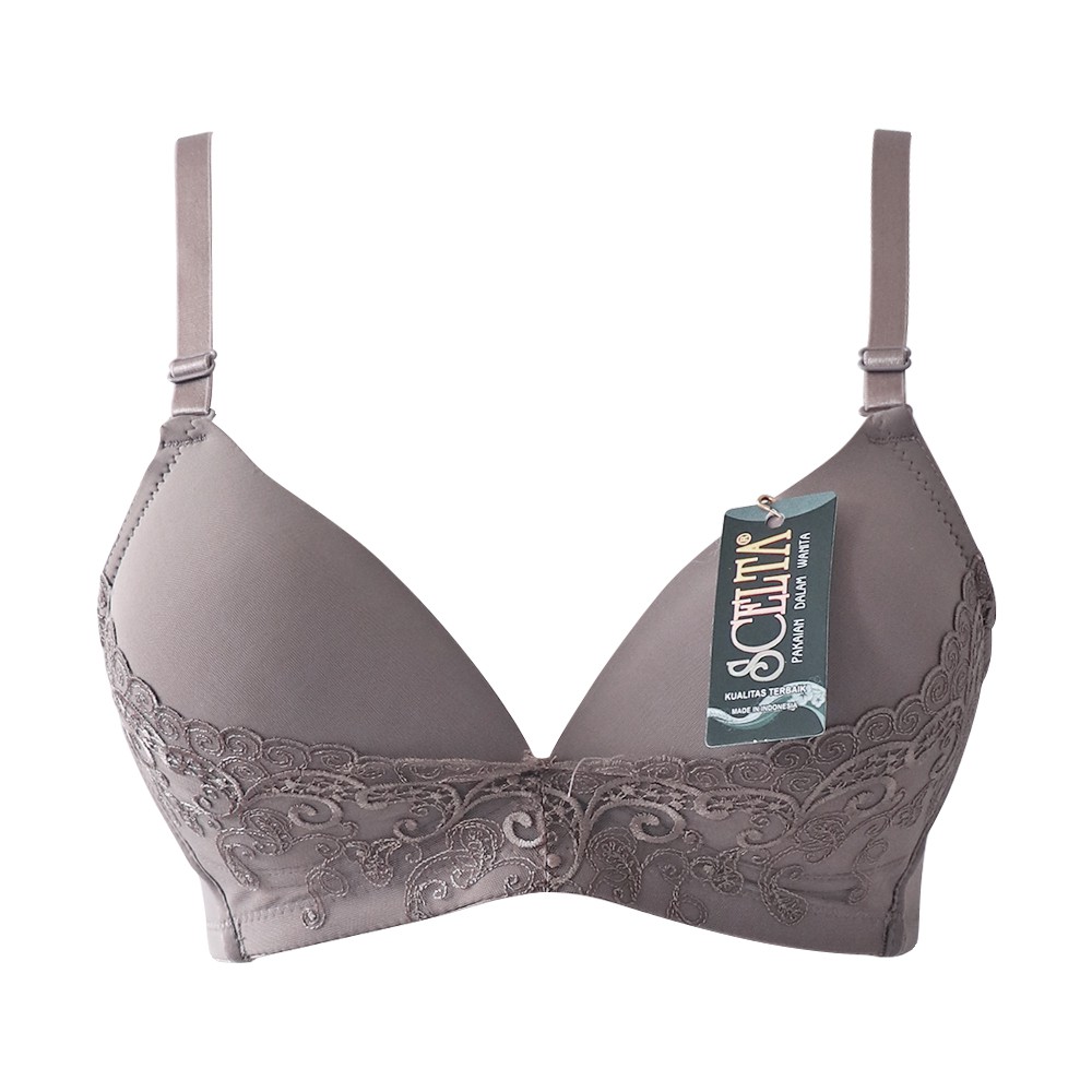 Scelta - Full Cup Bra Without Wire, Lace Foam Bra, Lace Sc 1688