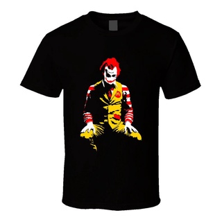 ผลิตภัณฑ์ใหม่👕เสื้อยืด พิมพ์ลายกราฟฟิค Mcdonalds Joker Batman Fast Food Parody สําหรับผู้ชาย