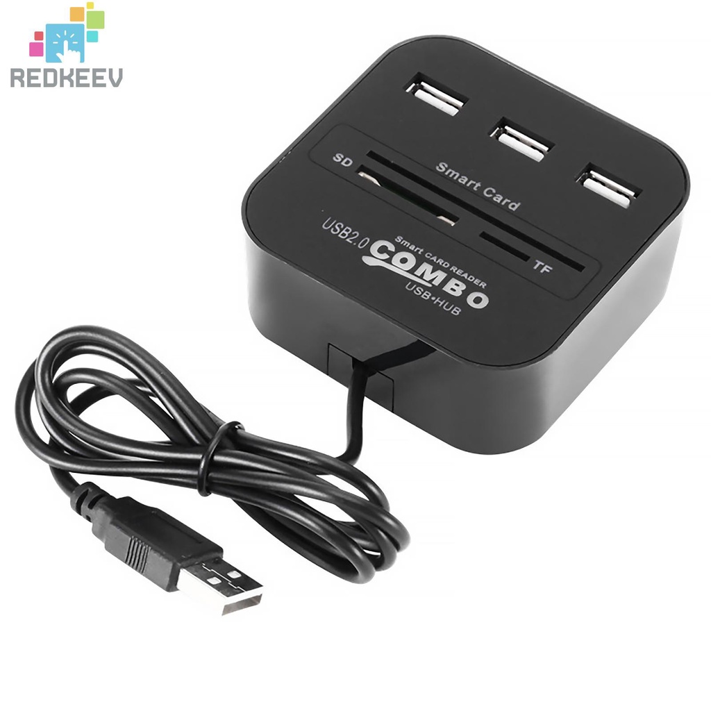 Redkeev Smart Card Reader, USB 2.0 DOD / CAC / SIM / TF / Credit Card ...
