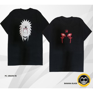 Jiraiya front and back design naruto anime inspired shirt bh เสื้อยืด