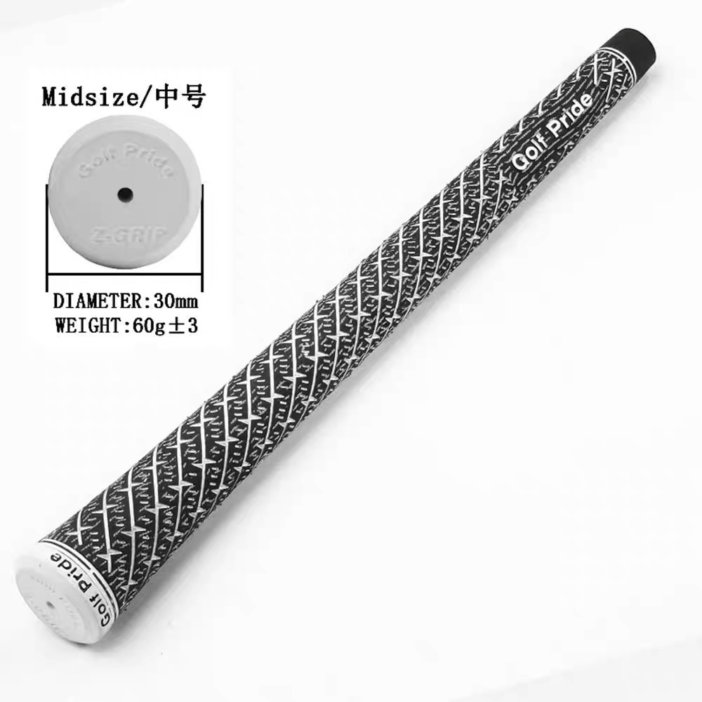 กริบไม้กอล์ฟ Standard/Medium ลายดาวขาว สีดำแบบฝ้าย (GGP005) Grip Golf Pride แบบ 1 ชิ้น