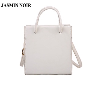 Jasmin Noir กระเป๋าถือกระเป๋าสะพายไหล่สําหรับสตรีหนัง Pu ขนาดเล็ก Tote Crossbody