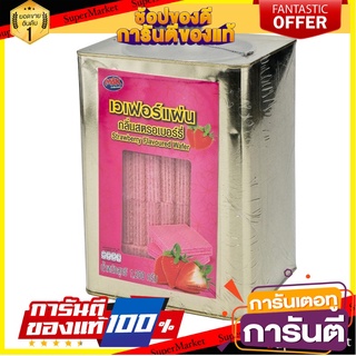 เอ็มแอนด์เค เวเฟอร์แผ่นรสสตรอเบอร์รี่ 1200 กรัม M&amp;K Wafer Strawberry 1200 g