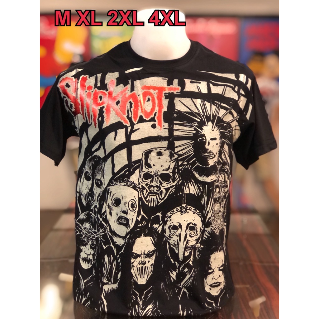 เสื้อวง Slipknot แขนสั้น ผ้าคอตตอน100 %