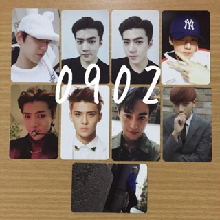 [พร้อมส่ง] การ์ด เซฮุน ชานยอล แบคฮยอน เทา ซูโฮ - EXO