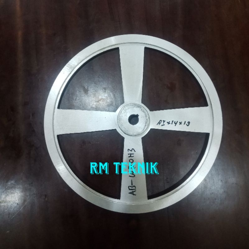 Pulley Pulley อลูมิเนียม 14 นิ้วเป็น 19 mm Pulley A1 one line vanbelt