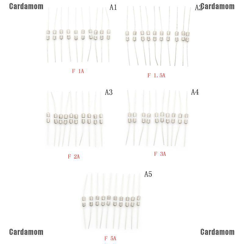 [ELE&amp;IND] ฟิวส์หลอดแก้ว 3.6x10 มม. F1A 1.5A 2A 3A 5A 10 ชิ้น