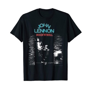 [COD]พร้อมส่ง เสื้อยืดคอกลม แขนสั้น ผ้าฝ้าย 100% พิมพ์ลาย John Lennon - Rock N Roll หลากสี แฟชั่นฤดูร้อน สําหรับผู้ชาย