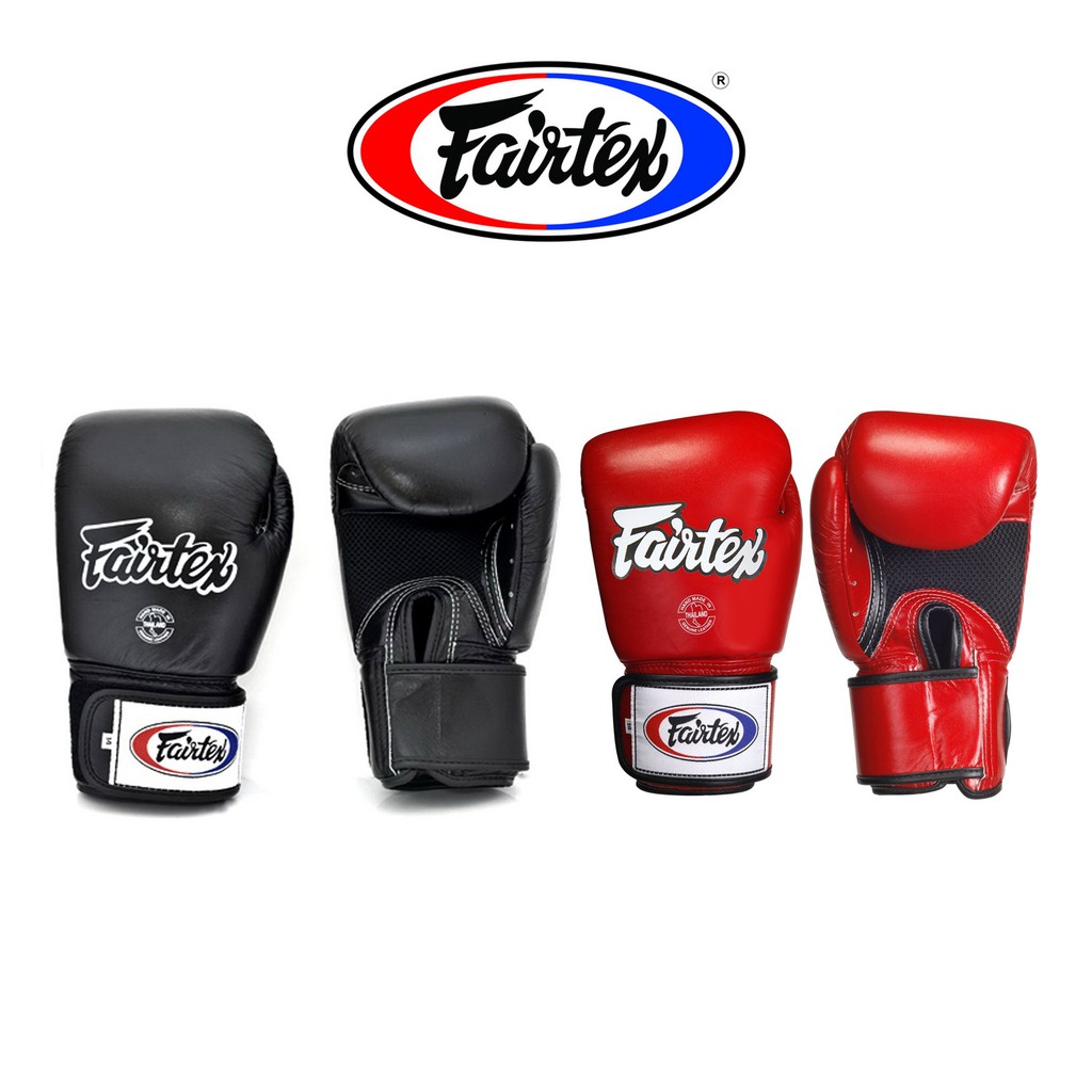 Fairtex Muay Thai Boxing Gloves. BGV1-BR Breathable Gloves นวมชกมวยแฟร์เท็กซ์  นวมแอร์ ระบายอากาศดี