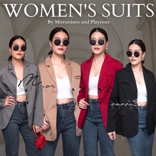 MiRRoRSiSTERs ToKi BLaZER #11017.7 สูทเกาหลี blazerเกาหลี สูทใส่เที่ยว สูททำงาน เสื้อคลุม เสื้อสูทคอปก สูทคอปก