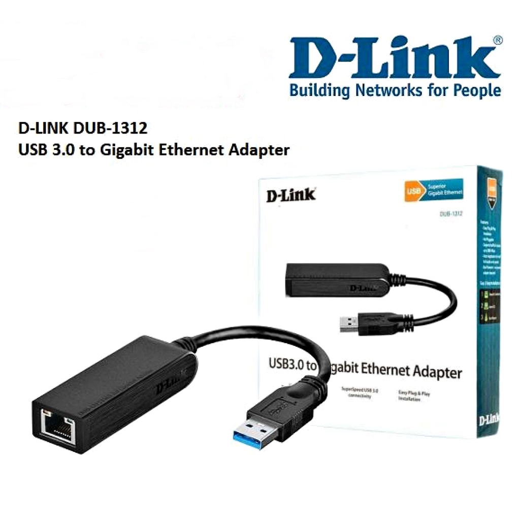 ยูเอสบีแลน DLINK (DUB1312) USB 3.0 to Gigabit Adapter 10/100