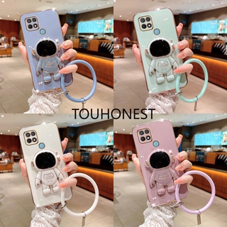 เคส Oppo A37 เคส Oppo A15 เคส Oppo A15S เคส Oppo A35 Case Oppo A83 Case Oppo A92S Case Oppo A93S Case Oppo A97 Case Oppo K7X Silicone Protect 3D New Astronautstand With Ring Phone Case ซิลิโคน ลายนักบินอวกาศ พร้อมแหวนขาตั้ง สําหรับ