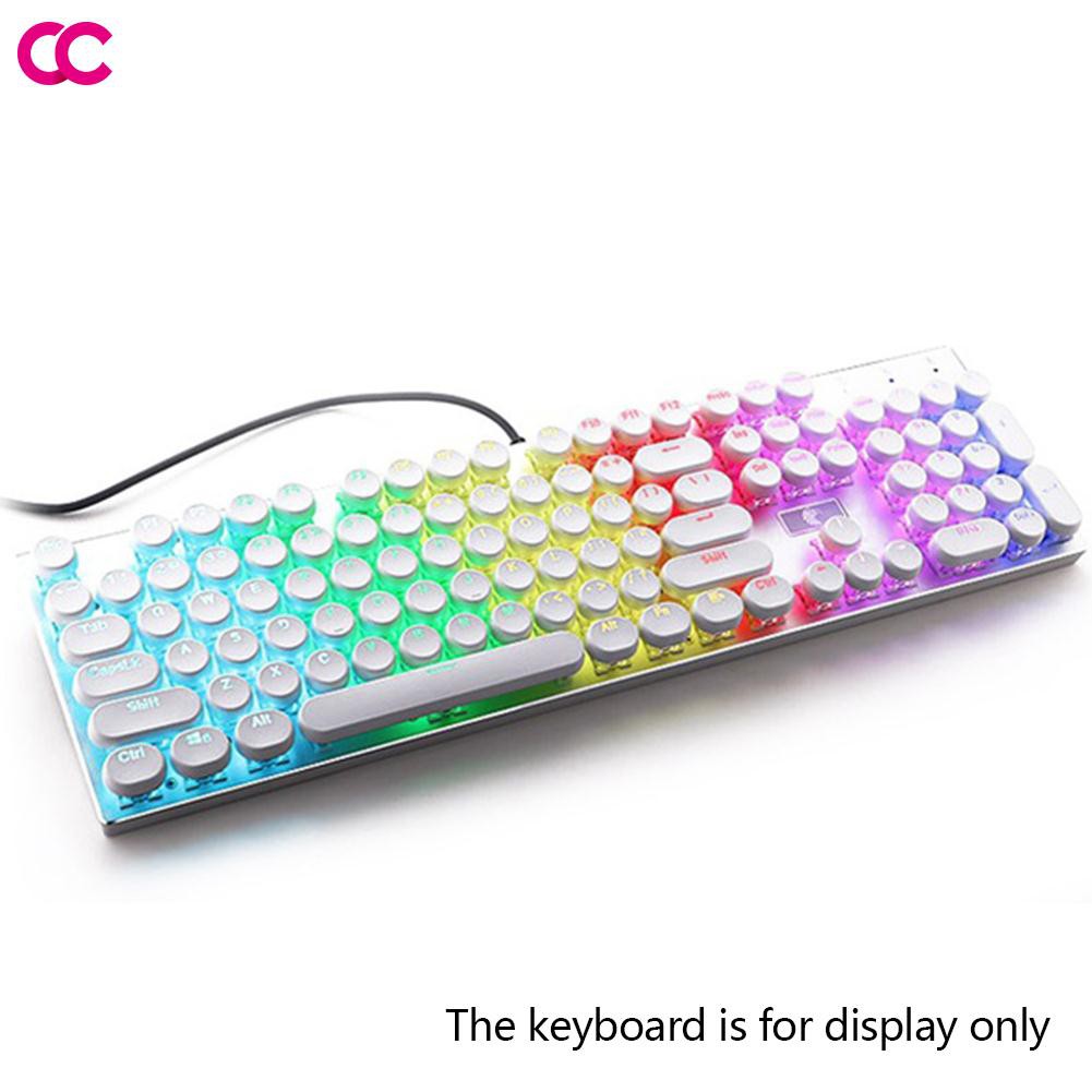 ღღปุ่มกดแป้นพิมพ์ ABS ทรงกลม 104ชิ้น สำหรับ Cross Axis Mechanical