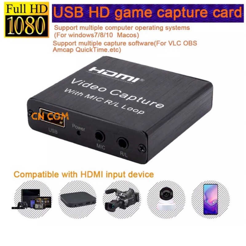 4K HDMI Video Capture Card 1080Pการ์ดเกมจับภาพUSB 2.0 เครื่องบันทึกอุปกรณ์สำหรับที่ถ่ายทอดสดการบันทึกวิดีโอ ราคา ถูกที่สุด ดีลบีเคเค แกลเลอรีภาพที่ 2