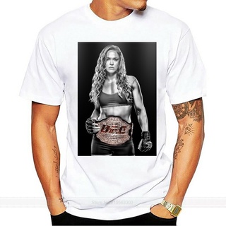 [S-5XL]เสื้อยืด ผ้าฝ้าย พิมพ์ลาย Ronda Rousey Fear The Return แฟชั่นฤดูร้อน สําหรับผู้ชาย