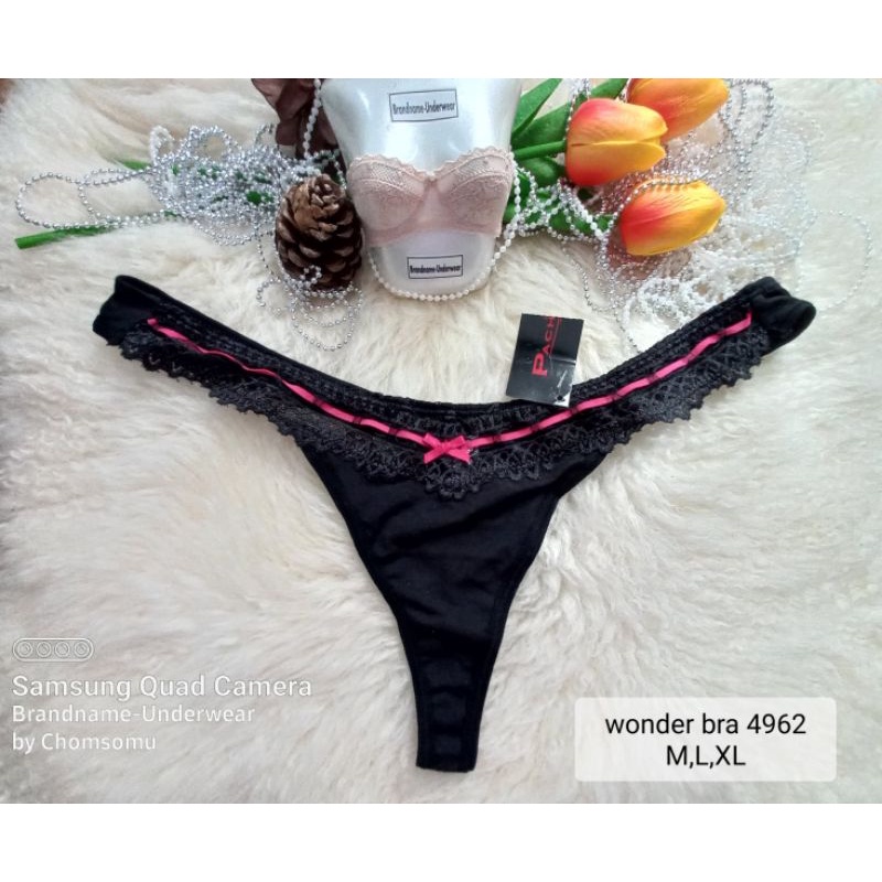 Wonder Bra Size XS,S,M,L,XL,2XL ชุดชั้นใน/กางเกงชั้นในทรงจีสตริง(G-string) 4962