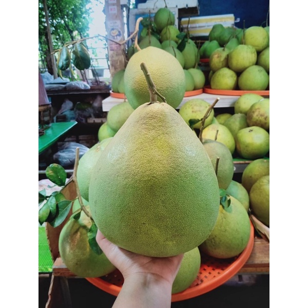 ส้มโอทับทิมสยาม(1.3-1.5กก./130) ร้านเจ๊หมวยตลาดน้ำดอนหวาย