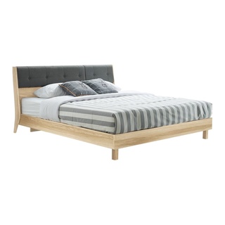 Koncept furniture เตียงนอน 5 ฟุต รุ่น Bente สีไม้อ่อน (161x218x96 ซม.)