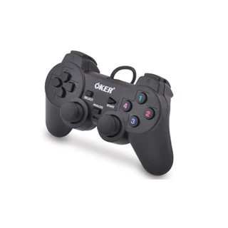 Joy Oker จอยเกมส์ U-706 Joy stick จอย USB For PC มีระบบสั่น มีประกันศูนย์ไทย
