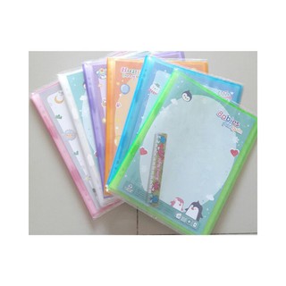 แฟ้มใส่เอกสาร A4 + ซองเติมแฟ้ม 10ใบ #310 TOTO (พร้อมส่ง)