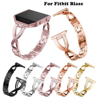 สายรัดข้อมือคริสตัลสำหรับ Fitbit Blaze Rhinestone