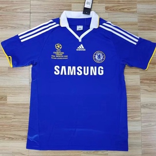 เสื้อกีฬาแขนสั้น ลายทีมชาติฟุตบอล Chelsea Home 2008/09 คุณภาพสูง ไซซ์ S-2XL