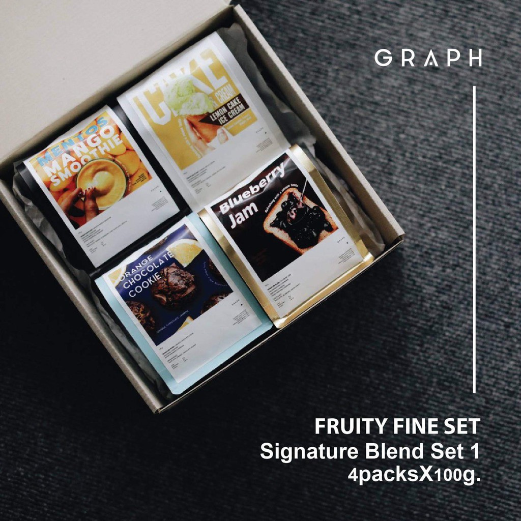 graph coffee co  เมล็ดกาแฟ Signature blend - FRUITY FINE SET