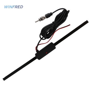 เสาอากาศอิเล็กทรอนิกส์วิทยุ Am - Fm 12v Winfred สําหรับติดกระจกรถยนต์