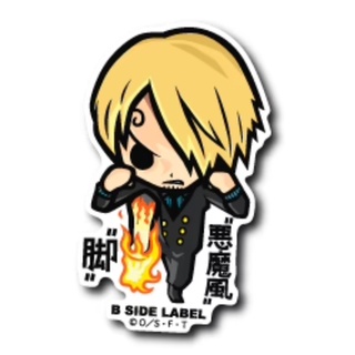 [Direct from Japan] B - SIDE LABEL Sticker ONEPIECE One Piece Sanji " Diable Jump " !!! Japan NEW