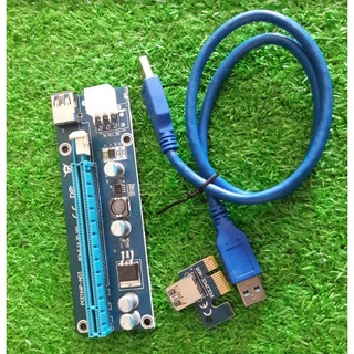 สุดคุ้ม!Riserการ์ด PCI Express Riser Card PCI-E X1 X16 006C สินค้าใหม่