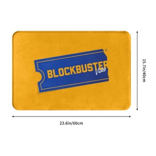 พรมเช็ดเท้า กันลื่น ลายโลโก้ Blockbuster แบบแห้งเร็ว สําหรับห้องน้ํา ห้องครัว ทางเข้า (2)