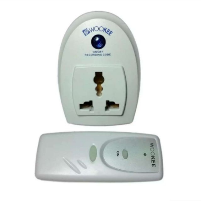 ◄✼☾สวิทช์รีโมท  Wookee Digital remote control 1 Pointและ​3Point ปลั๊กรีโมทไร้สาย (White)