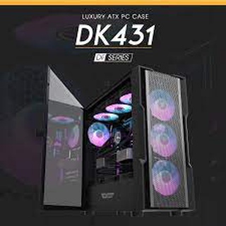 Dark Flash DK431 BLACK EATX Full Mesh PC Case ประกัน 3ปีชุดนัำ 3ตอน