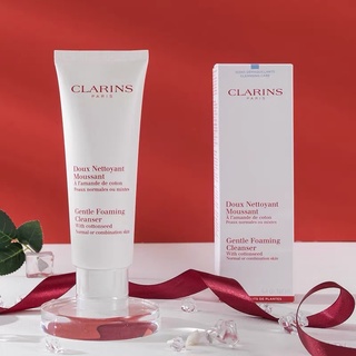 Clarins Cottonseed Gentle Foaming Cleanser for Combination Skin 125ml โฟมล้างหน้าทำความสะอาดผิว