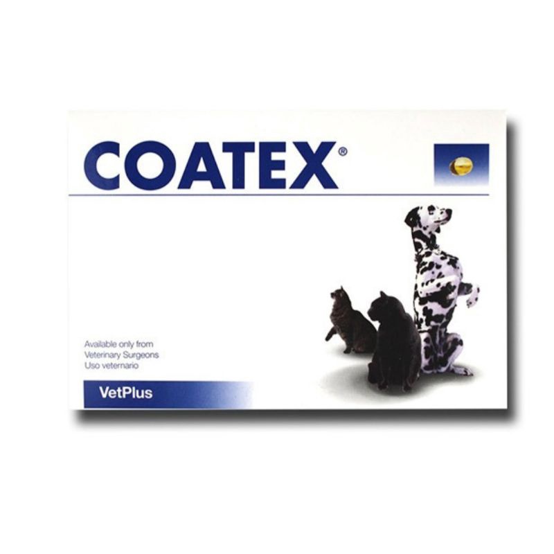 coatex 1กล่อง 60 capsule อาหารเสริมบำรุงขนและผิวหนังสุนัข อาหารเสริมบำรุงขนแมว