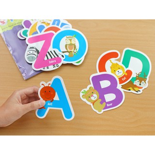 ชุดจัดบอร์ด ABC (500mc) #ET-775 (26ชิ้น) Flashcard แฟลชการ์ด ABC เป็นพลาสติก