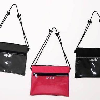 กระเป๋าะสะพายข้าง Anello Clear Vinyl Square Sling Bag