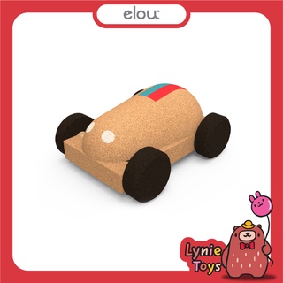 Elou ของเล่นไม้ รถลายสดใส Stripes Car