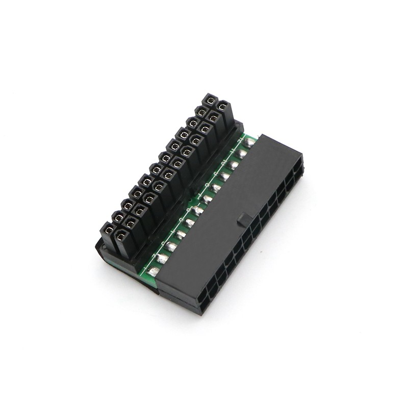 เมนบอร์ด ATX 24Pin ถึง 24Pin 90 องศาอะแดปเตอร์เชื่อมต่อ