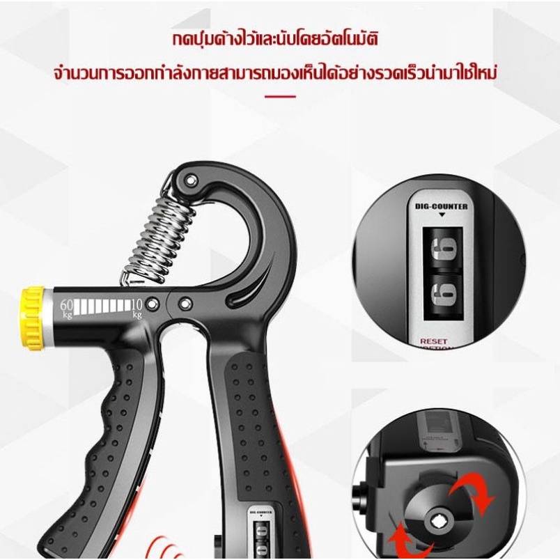 Fls club อุปกรณ์บริหารมือ ที่บีบมือ เครื่องบริหารมือ บริหารนิ้วมือ อุปกรณ์ฝึกความแข็งแกร่ง