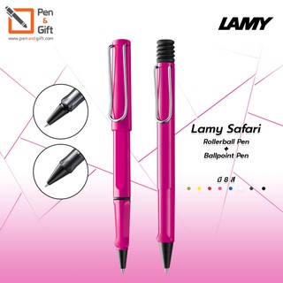 LAMY Safari Rollerball Pen + LAMY Safari Ballpoint Pen Set ชุดปากกาโรลเลอร์บอล ลามี่ ซาฟารี + ปากกาลูกลื่น ลามี่ สีชมพู